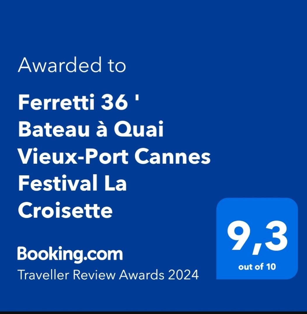 Ferretti 36 ' Bateau A Quai Vieux-Port Cannes Festival La Croisette Dış mekan fotoğraf